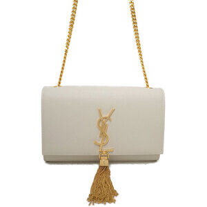 SAINT LAURENT PARIS YSL Logo Kate Chain Shoulder Bag